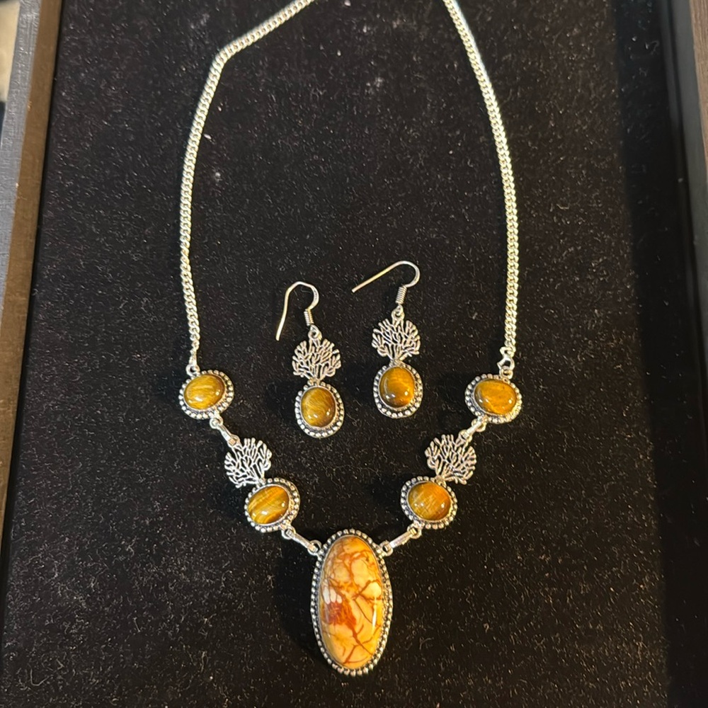 Tiger Eye And Jasper Set